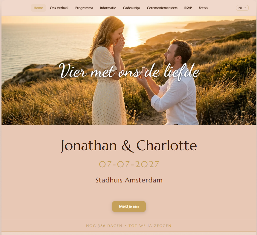 Terracotta & Gold thema